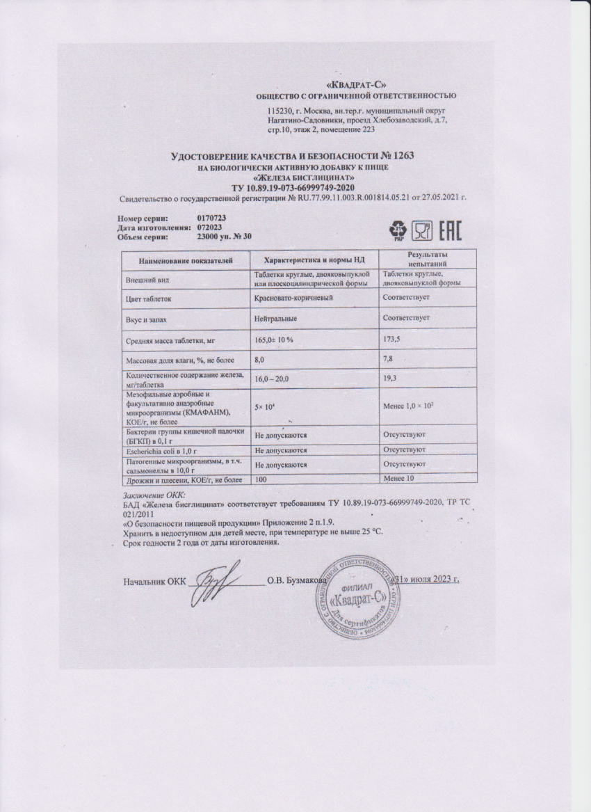 Паспорт №072023